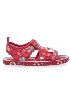 Sandali fuxia con stampa unicorni Pitt kids PK2872A