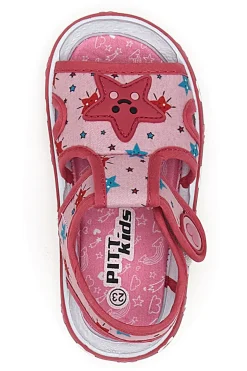 Sandali fuxia in tessuto Pitt Kids PK2871A