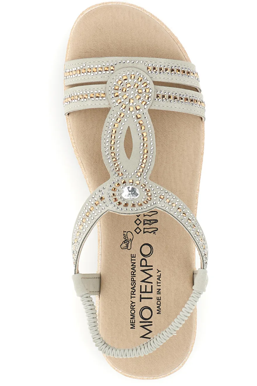 Sandali ghiaccio con strass Mio tempo LR263702