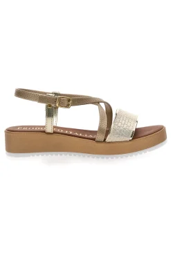 Sandali Gold Estivi Made in Italy Mio Tempo 4161