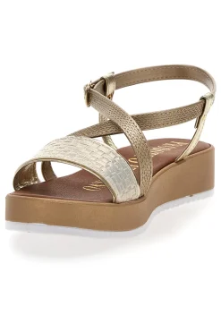 Sandali Gold Estivi Made in Italy Mio Tempo 4161