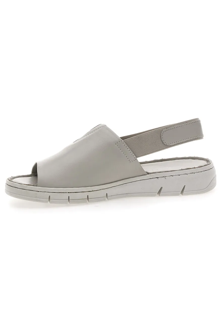 Sandali Grigi con Elastico Posteriore in Vera Pelle PITTARELLO FOCUS 3316134