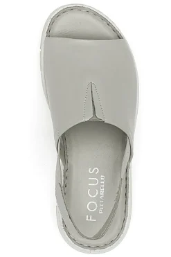 Sandali Grigi con Elastico Posteriore in Vera Pelle PITTARELLO FOCUS 3316134