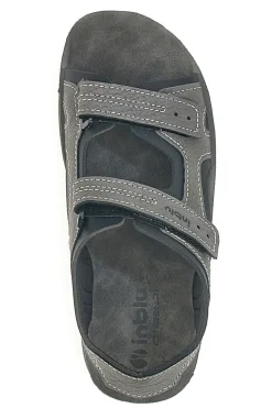 Sandali Grigi Con Strappi in Velcro Inblu 28 RY