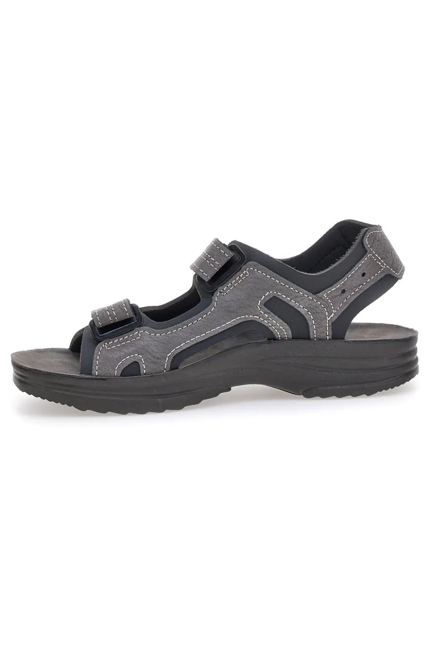 Sandali Grigi Con Strappi in Velcro Inblu 28 RY