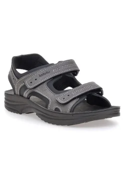 Sandali Grigi Con Strappi in Velcro Inblu 28 RY