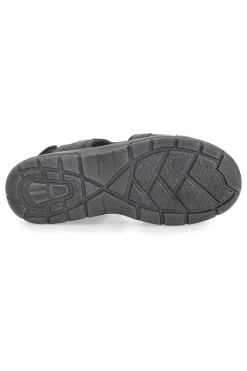 Sandali Grigi Con Strappi in Velcro Canguro 1015
