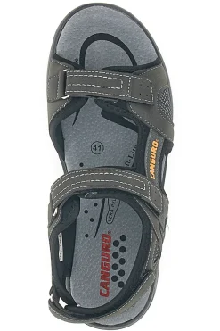 Sandali Grigi Con Strappi in Velcro Canguro 1015
