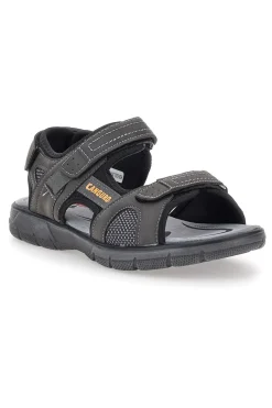 Sandali Grigi Con Strappi in Velcro Canguro 1015
