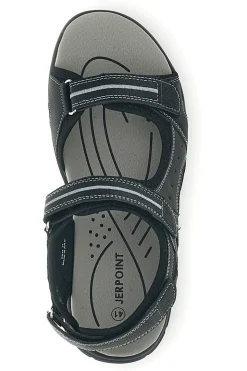 Sandali grigi con strappi in velcro Jerpoint CN15