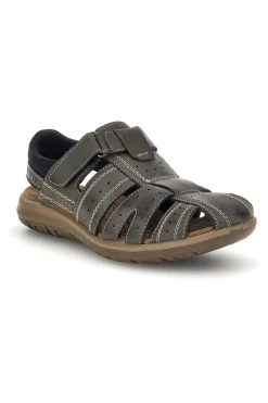 Sandali grigi con strappo in velcro Fly dinamic FD29