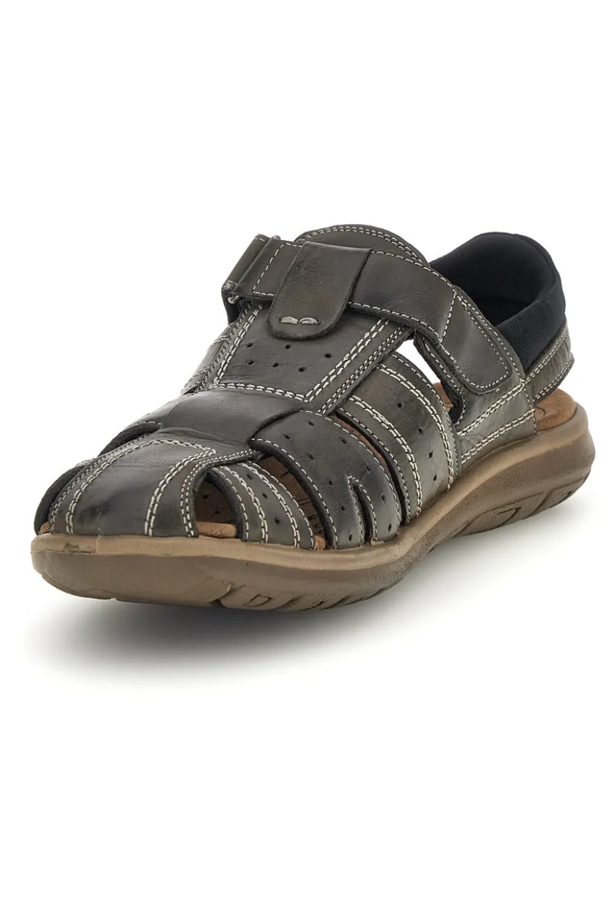 Sandali grigi con strappo in velcro Fly dinamic FD29