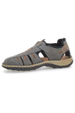 Sandali Grigi in Vera Pelle Pittarello Eco 3004