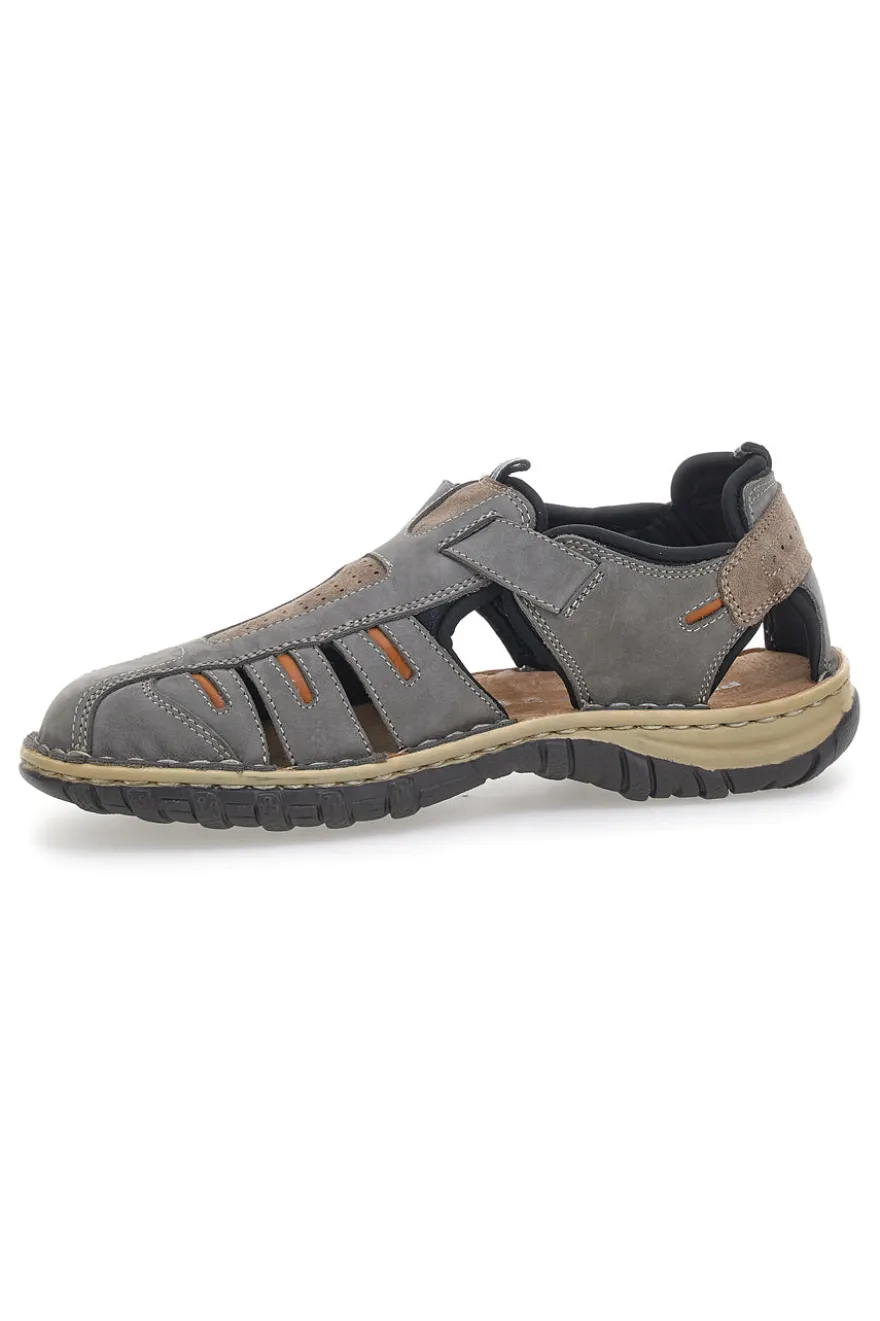 Sandali Grigi in Vera Pelle Pittarello Eco 3004