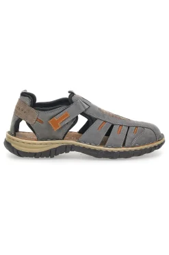 Sandali Grigi in Vera Pelle Pittarello Eco 3004