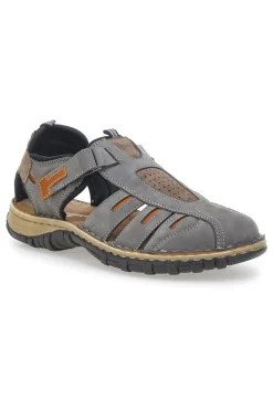 Sandali Grigi in Vera Pelle Pittarello Eco 3004