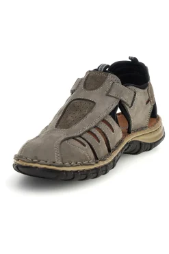 Sandali grigi in vera pelle traforata Pittarello eco 2613004