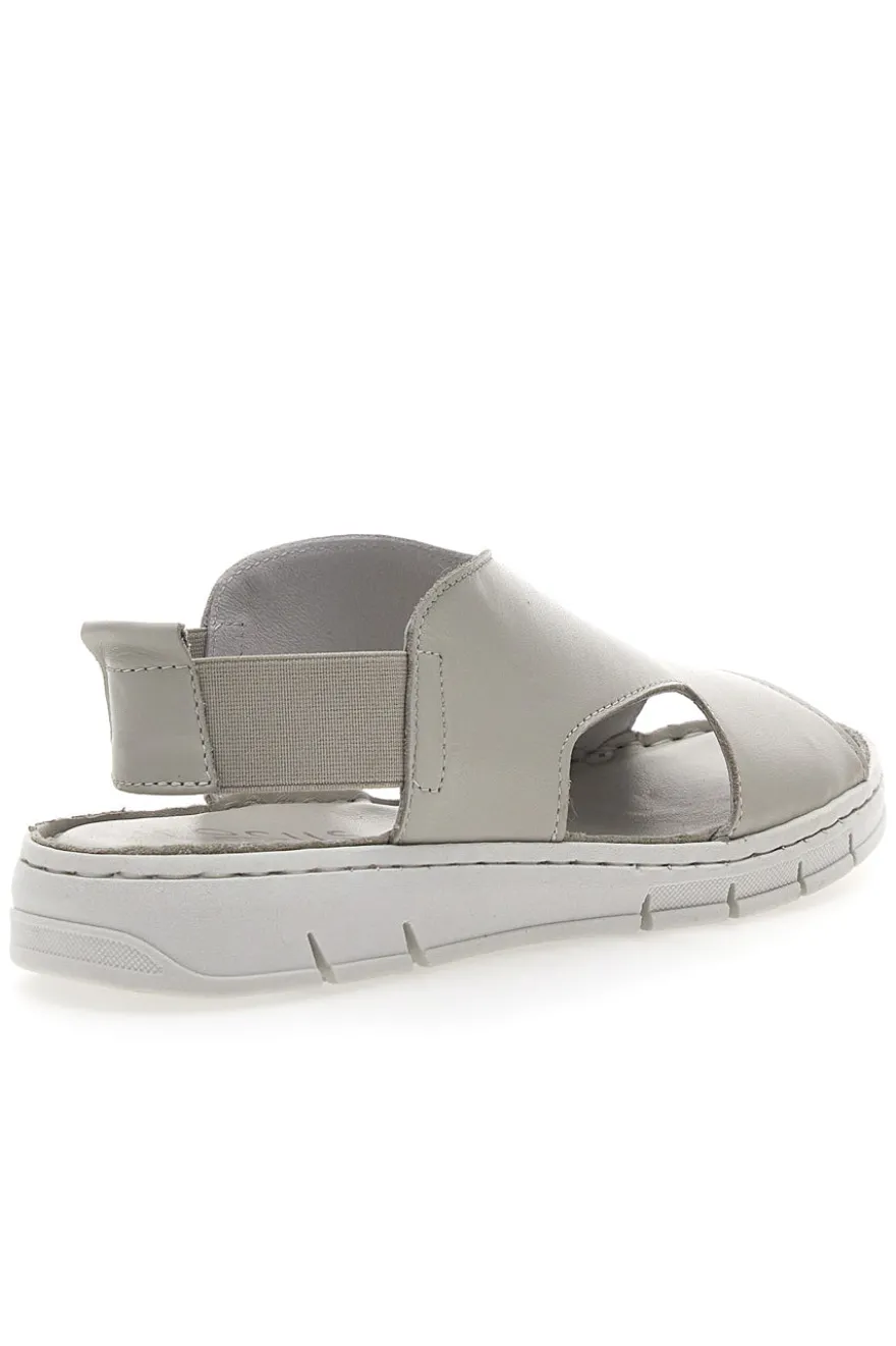 Sandali Grigio con Elastico E Tomaia in Pelle Incrociata PITTARELLO FOCUS 3324926