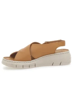 Sandali in Vera Pelle Cognac Mio Tempo 350020