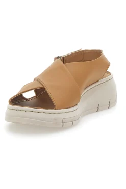 Sandali in Vera Pelle Cognac Mio Tempo 350020