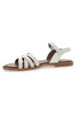 Sandali in vera pelle intrecciati con cinturino alla caviglia Pittarello Sun DS02