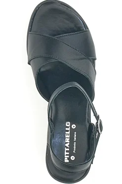 Sandali in vera pelle neri PITT.LOVE 315671082