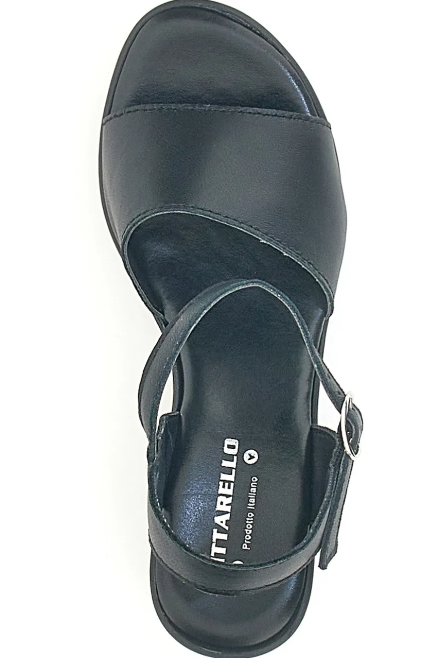 Sandali in vera pelle neri PITT.LOVE 318571082