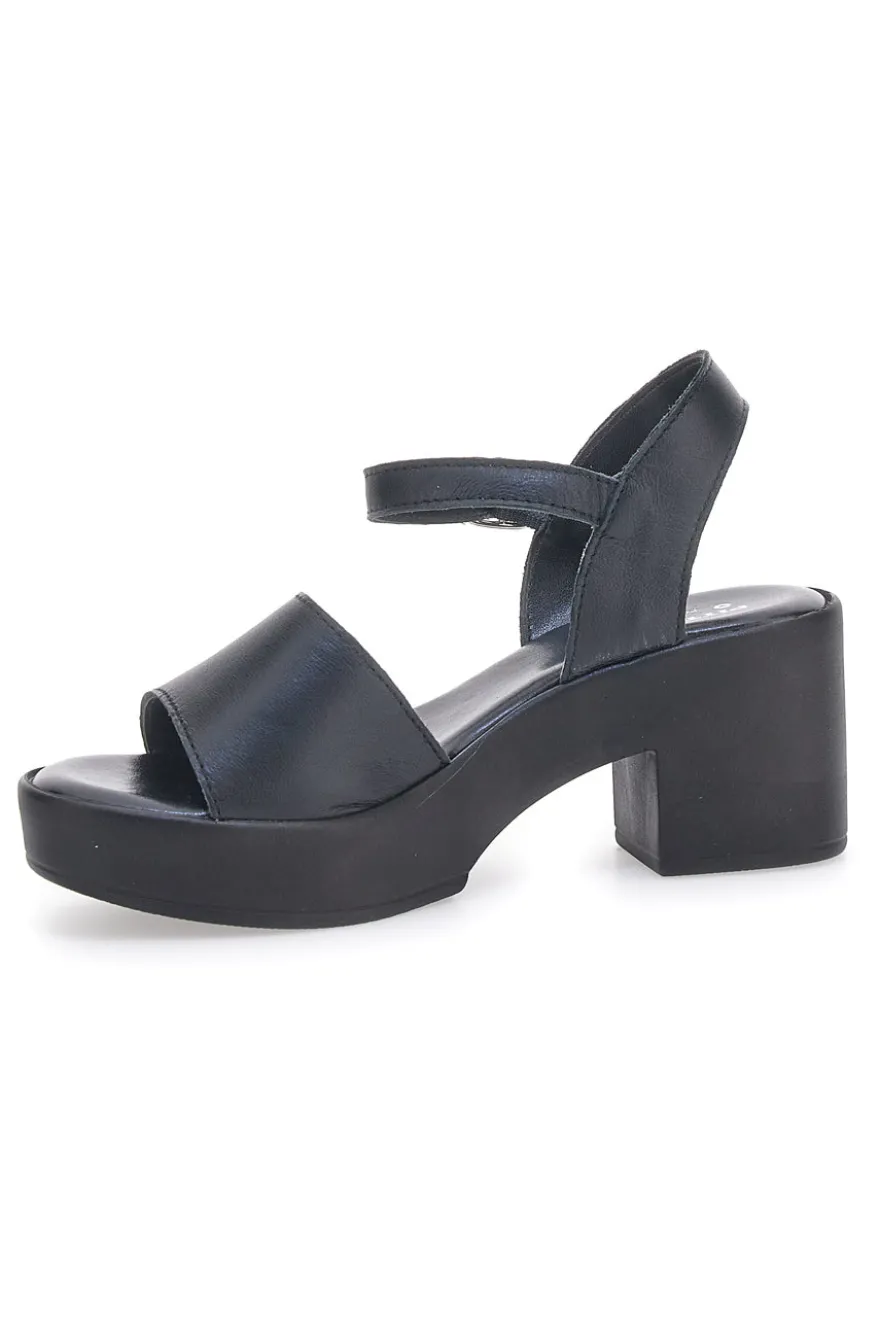 Sandali in vera pelle neri PITT.LOVE 318571082