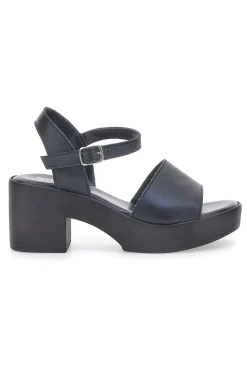 Sandali in vera pelle neri PITT.LOVE 318571082