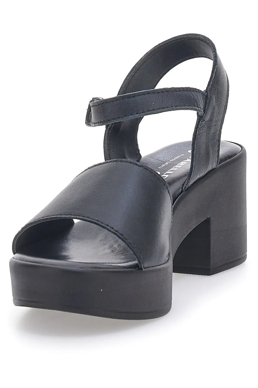 Sandali in vera pelle neri PITT.LOVE 318571082