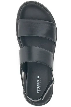 Sandali in Vera Pelle Nera Pittarello Capsule 28066