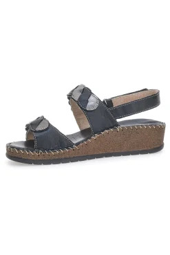 Sandali in Vera Pelle Pittarello 42055 Neri