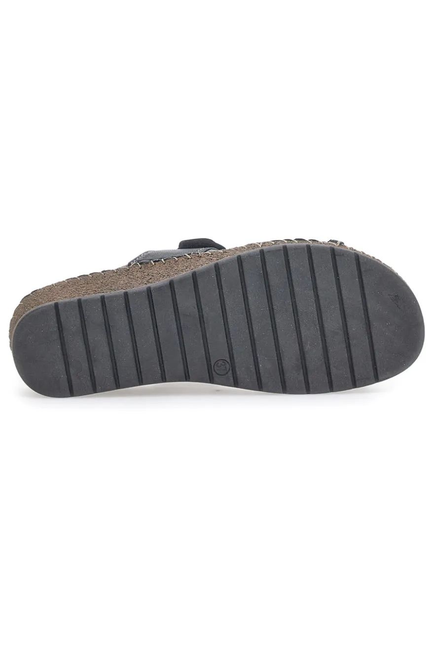 Sandali in Vera Pelle Pittarello 42055 Neri