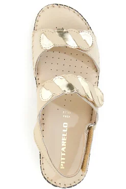 Sandali in Vera Pelle Pittarello 42055 Vaniglia