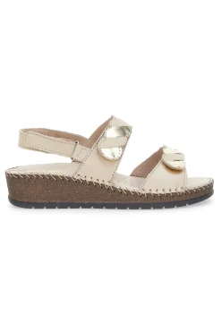 Sandali in Vera Pelle Pittarello 42055 Vaniglia