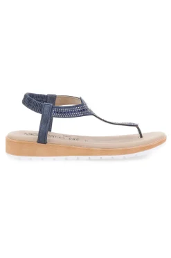 Sandali infradito blu con strass MIO TEMPO LR253421