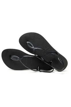Sandali Infradito Neri Con Suola In Gomma Havaianas Luna Fc