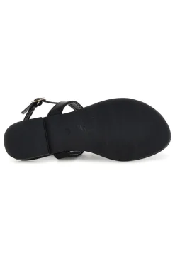 Sandali infradito nero con gioiello Mon dieu PREA3574