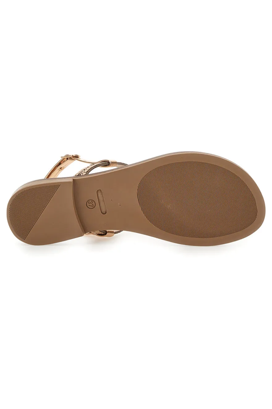 Sandali Infradito Oro Rosa da Donna Le Havre Paris 5418