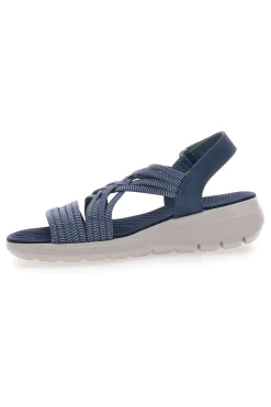 Sandali Jeans Con Tomaia Elastica Effetto Corda Intrecciata FIRST ACTIVE 1