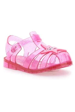 Sandali jelly rosa glitterati con cinturino PITT KIDS 3142664