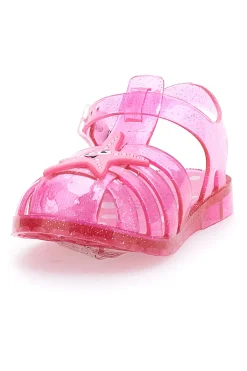Sandali jelly rosa glitterati con cinturino PITT KIDS 3142664