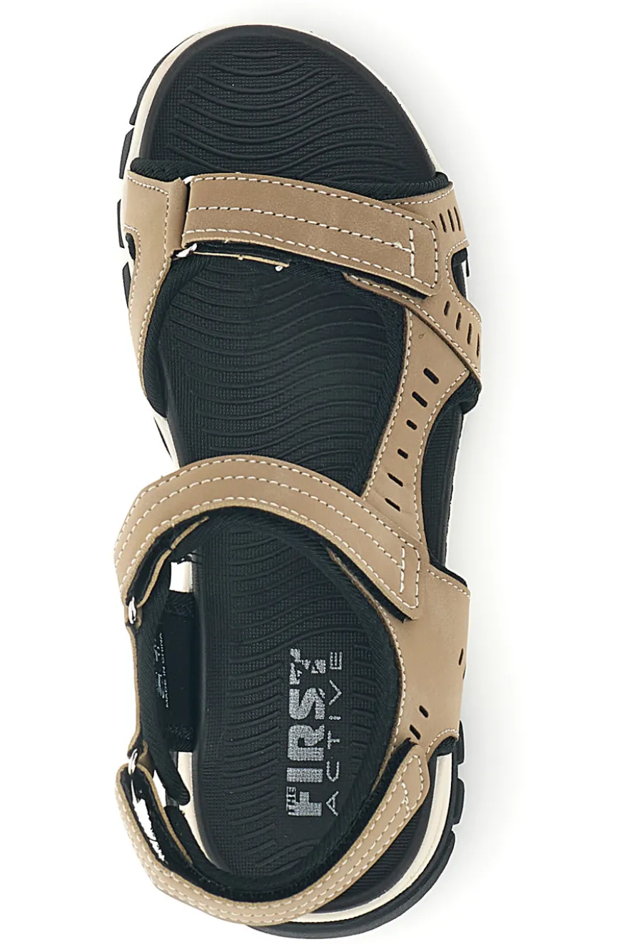 Sandali Khaki con strappi The first active F8102