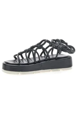Sandali Lace-Up Neri Grazie 3770