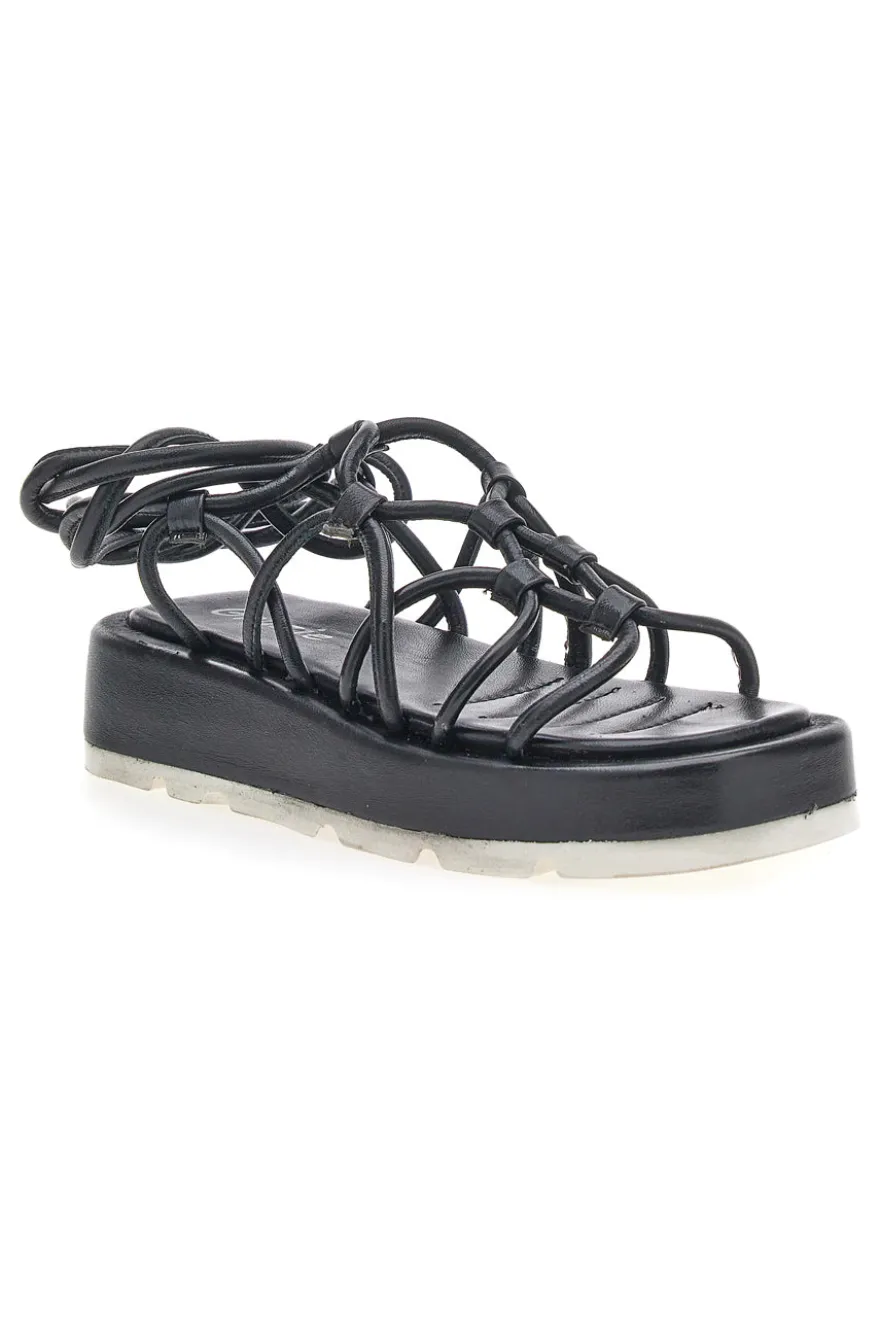 Sandali Lace-Up Neri Grazie 3770
