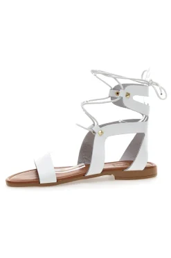 Sandali Lace-Up Prima Riga 402 Bianchi