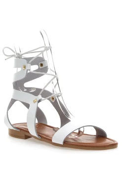 Sandali Lace-Up Prima Riga 402 Bianchi