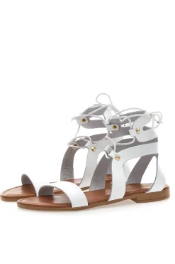Sandali Lace-Up Prima Riga 402 Bianchi