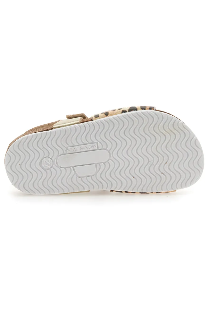 Sandali Leopardati con Velcro Pittarello Bio 257741