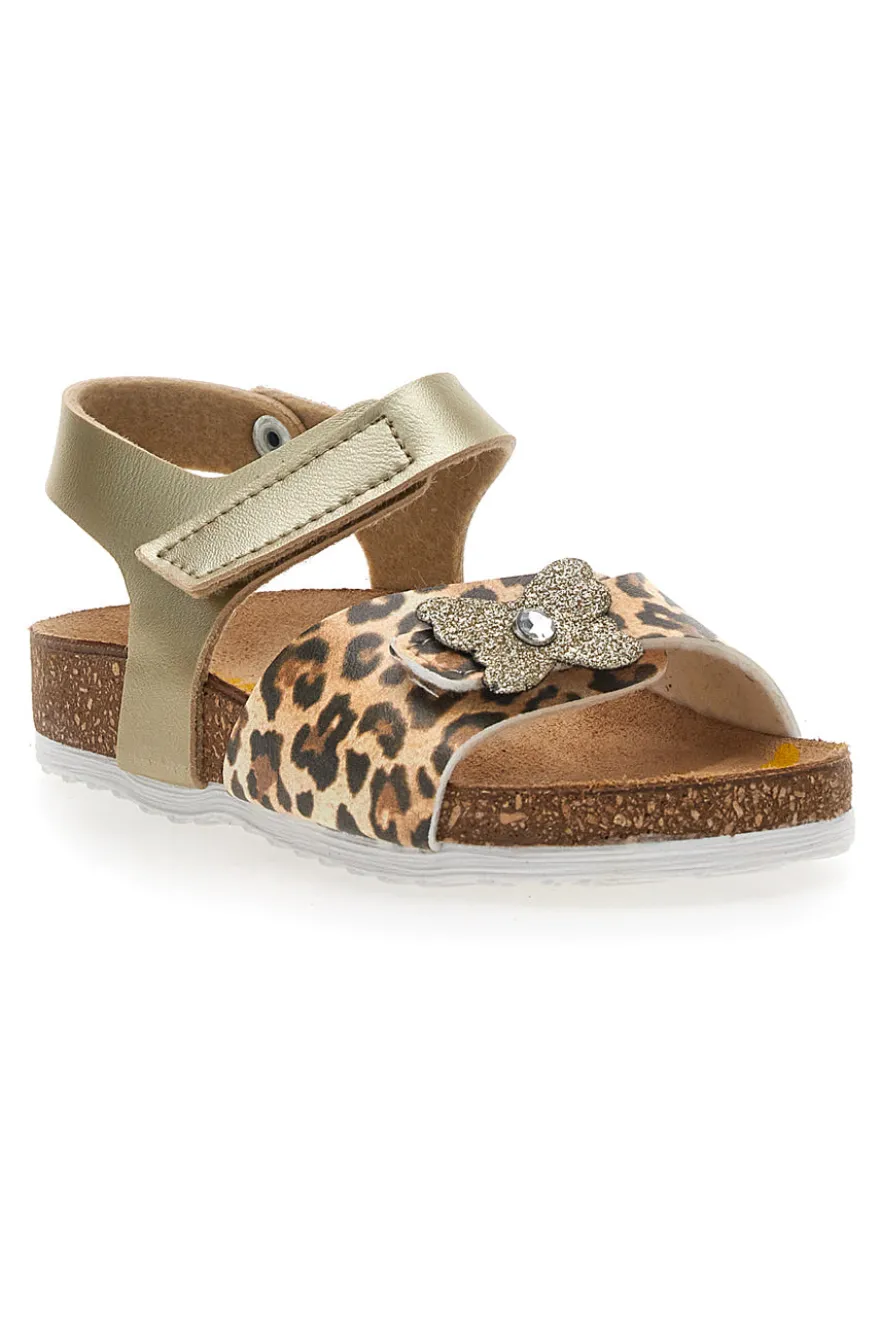 Sandali Leopardati con Velcro Pittarello Bio 257741